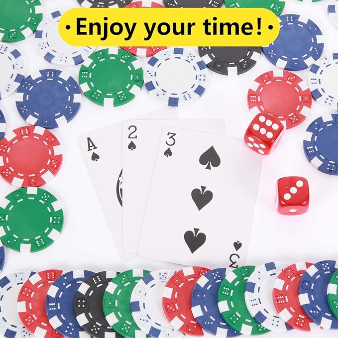 NOLIE Casino Poker Chip Set 200 300 PCS with Aluminum Case for Gambling(11.5 Gram)