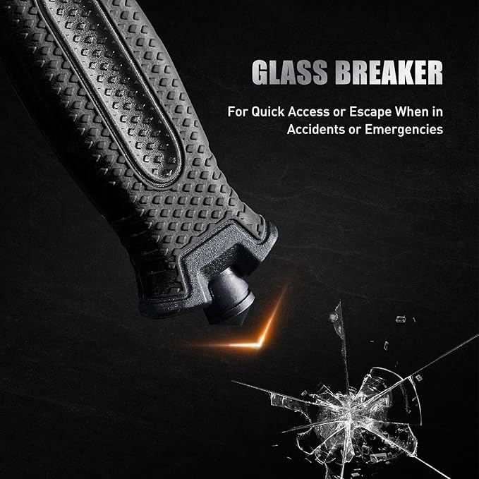 10" Fixed Blade Tactical Knives with Sheath and Clip, Stainless Steel Survival Hunting Bushcraft Full Tang Non-Slip Handle Knife for Camping, Hunting, Adventure, Outdoors, EDC, Black