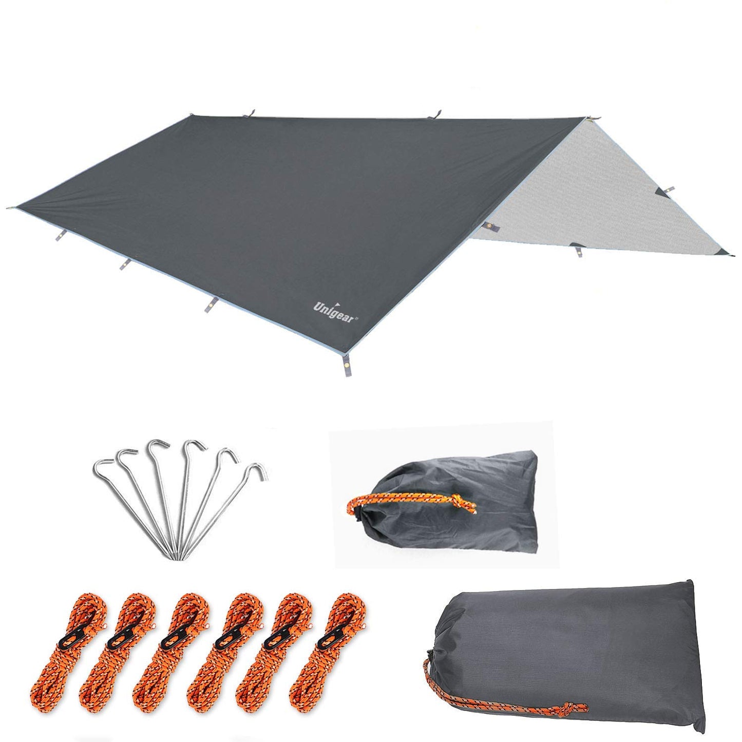 Unigear Hammock Rain Fly Waterproof Camping Tent Tarp for Backpacking