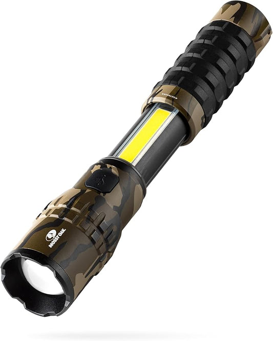 NEBO SLYDE King 2K Flashlight | 2000 Lumens, 7 Light Modes, Rechargeable COB Work Light & LED Flashlight, Magnetic Base, Waterproof, Great for Camping & Hunting, Includes USB-C Charging Cable