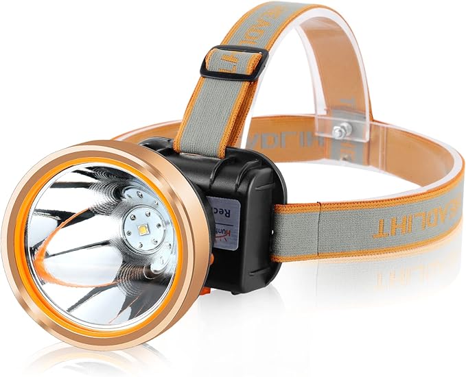 20W Superbright Coon Hunting Lights, High Lumens LED Headlamp with 2 Light Modes, Waterproof & Rechargeable Flashlight, Perfect for Outdoor Hiking, Hunting, Fishing, Night Activities