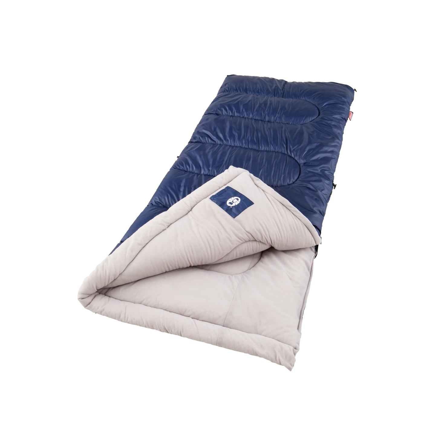 Coleman Brazos 20/30°F Adult Cool-Weather Sleeping Bag with No-Snag Zipper & Stuff Sack, Machine