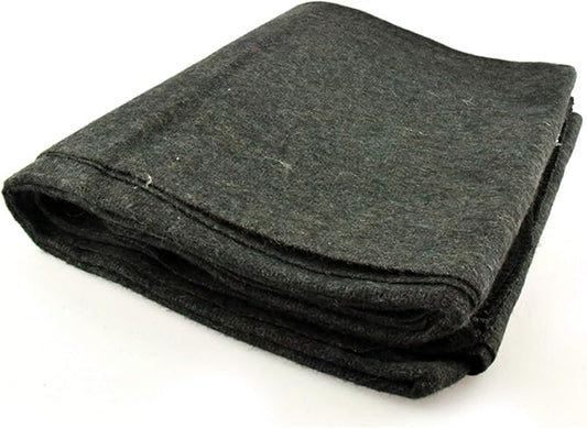 SE Olive Green 60" x 80" 3 lb. Wool Blanket with 60-70% Wool - BI60801GN