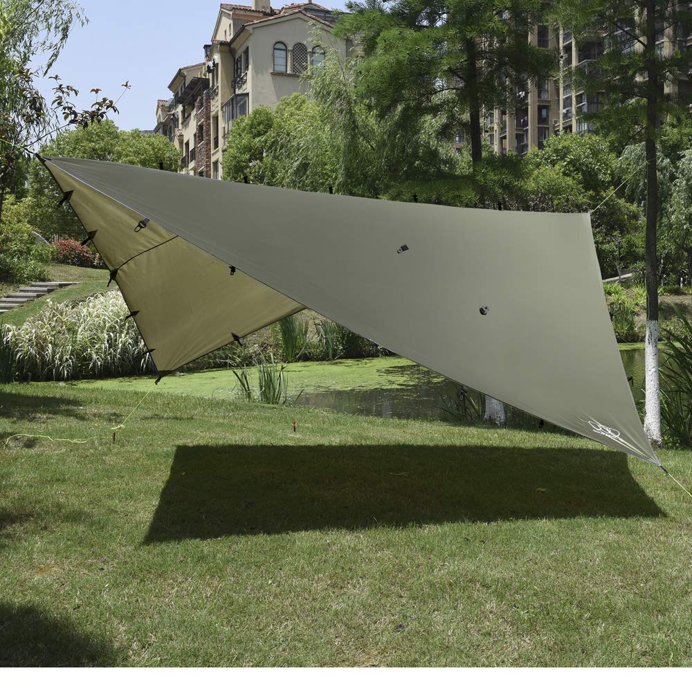 Gold Armour Rainfly Tarp Hammock, Premium 14.7ft/12ft/10ft/8ft Rain Fly Cover, Waterproof