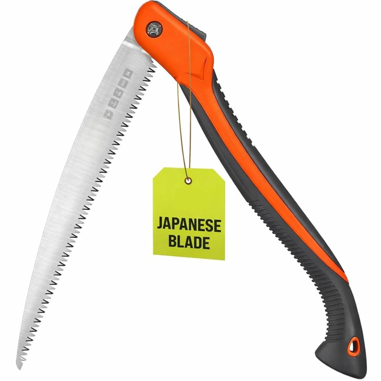 Folding Camping saw 14 Inch - Heavy Duty Pruning Saw with Triple-Cut SK5 Blade, 7 TPI Razor Teeth