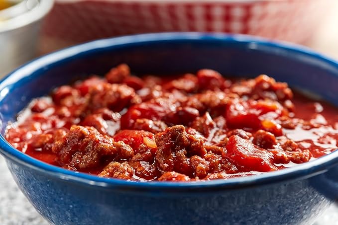 Hereford Spicy Seasoned Beef Crumbles | Shelf Stable | Halal | Fully Cooked | Ready-to-Eat | 12g of Protein per Serving | 6oz per Pouch (Case of 12)