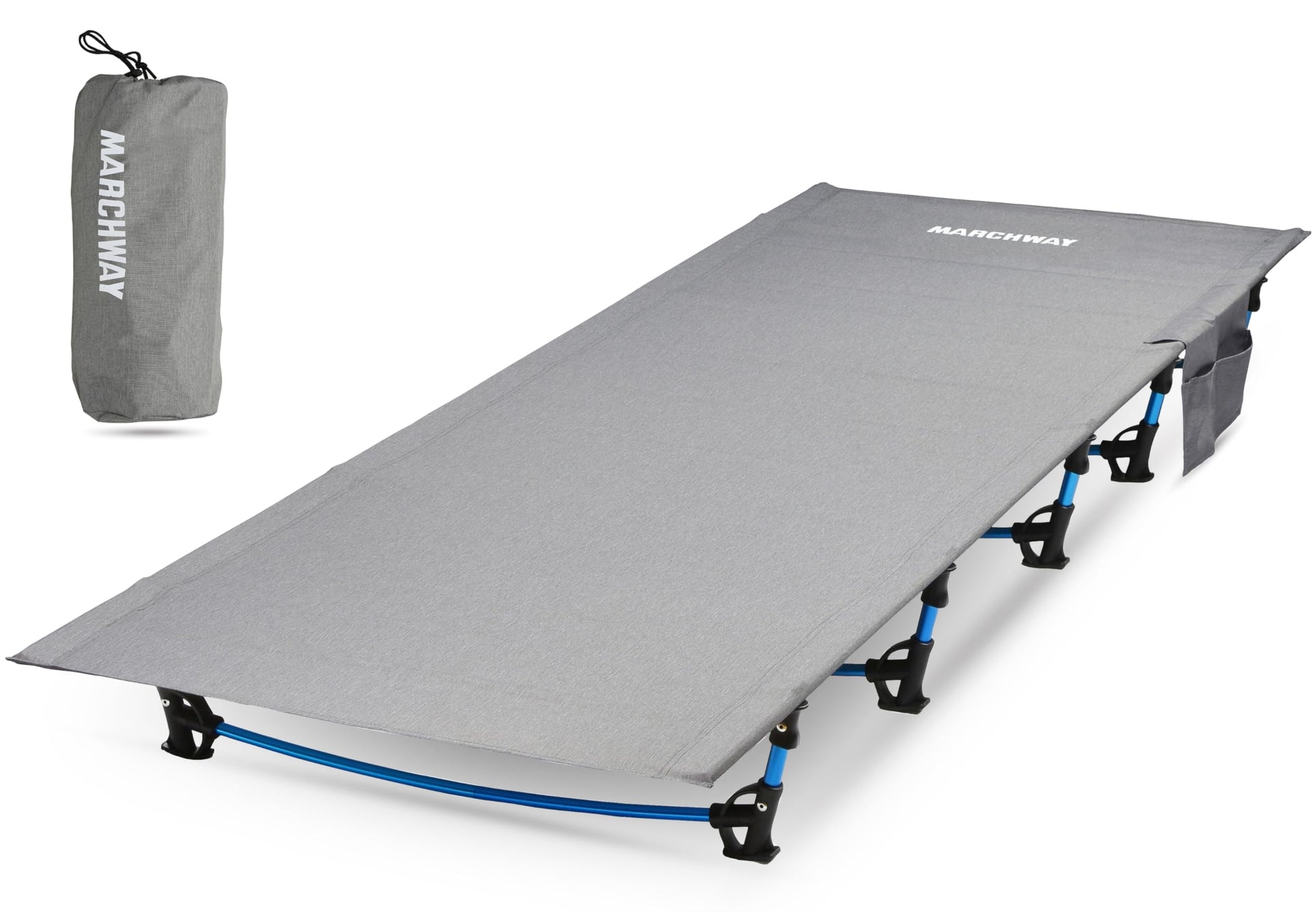 MARCHWAY Ultralight Folding Tent Camping Cot Bed, Portable Compact for Outdoor Travel, Base Camp