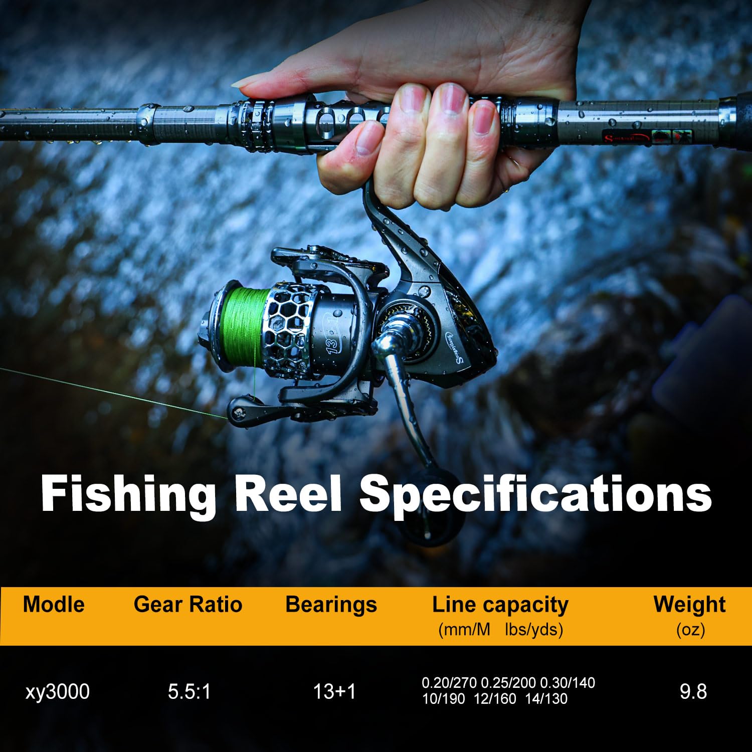 Sougayilang Fishing Rod Combos with Telescopic Fishing Pole Spinning Reels Fishing Carrier Bag for