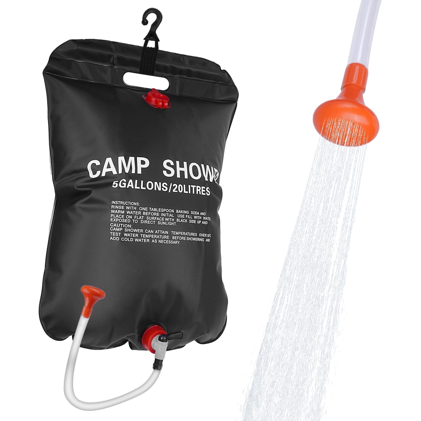 OUTDOORSEPIC Solar Camp Shower Camping Shower Bag Solar Shower Bag Solar portabler Shower for