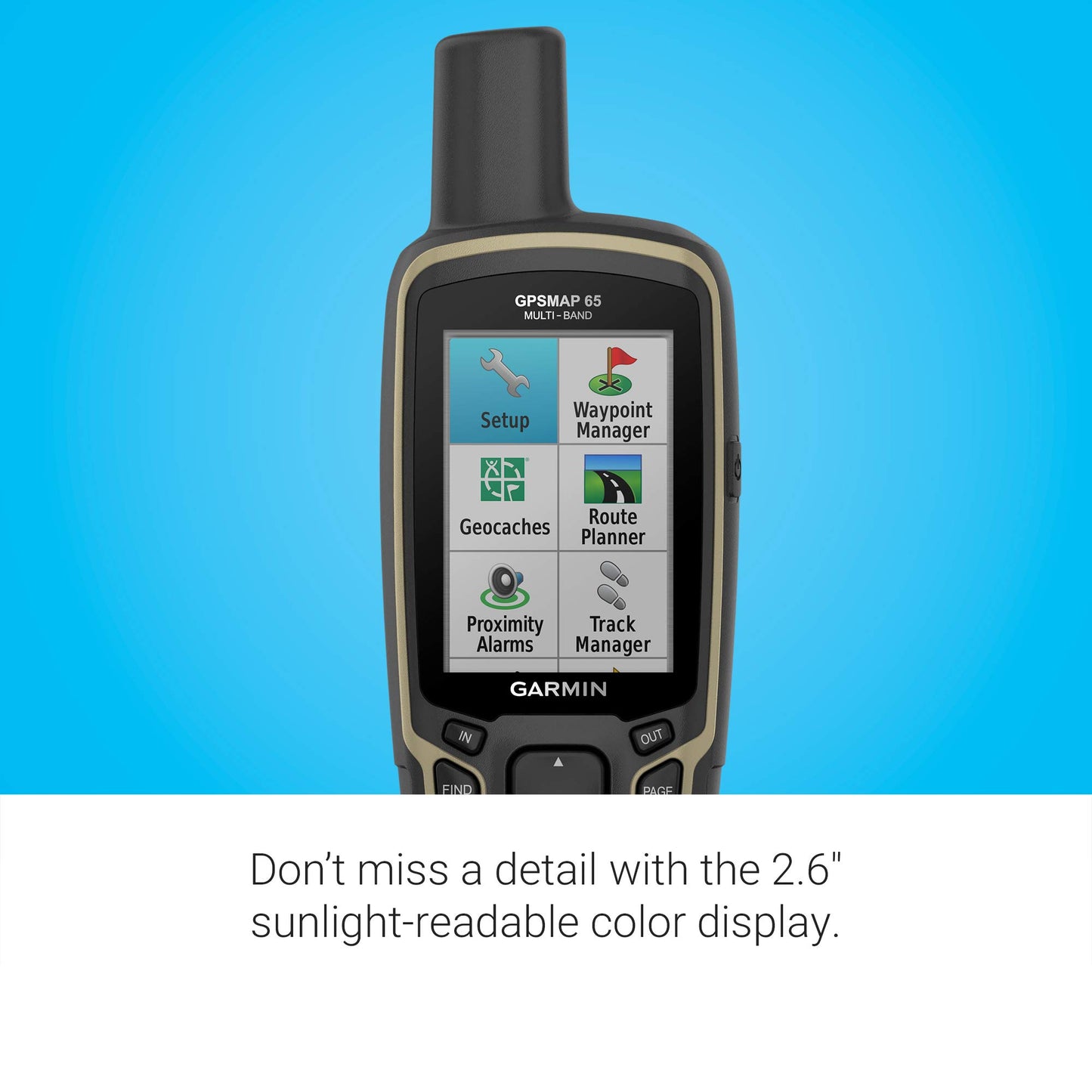 Garmin GPSMAP 65, Button-Operated Handheld with Expanded Satellite Support and Multi-Band