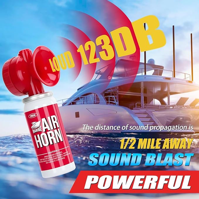 1.4oz boat Air horn, Loud Mini Safety Air Horn Can, Sports Event Starting Horn, Mini Small Compressed Blow Fog Bear Air Horn, Celebrate Victory（Red）…