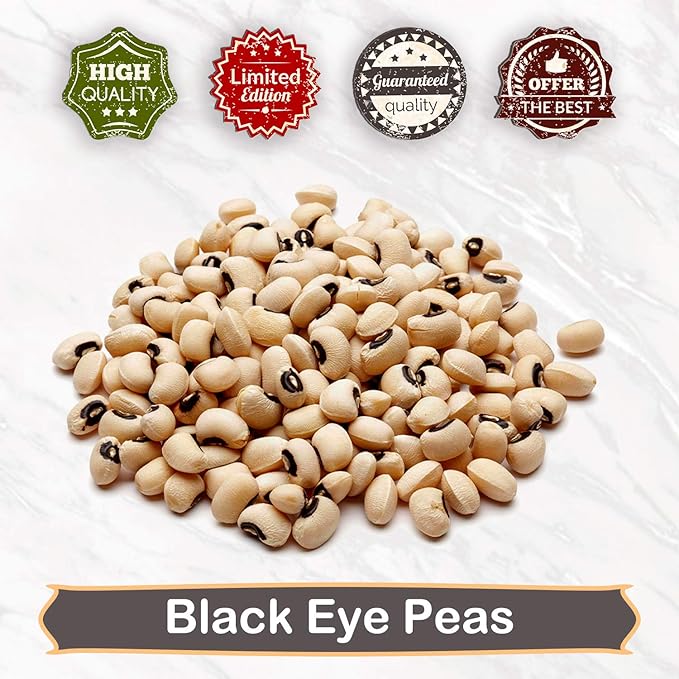 NY SPICE SHOP Black Eye Peas (Cowpeas) - 5 Pound Indian Whole Black Eyed Peas - Protein & Fiber Rich Lobiya - Black-Eyed Beans - Dry Black Eye Peas