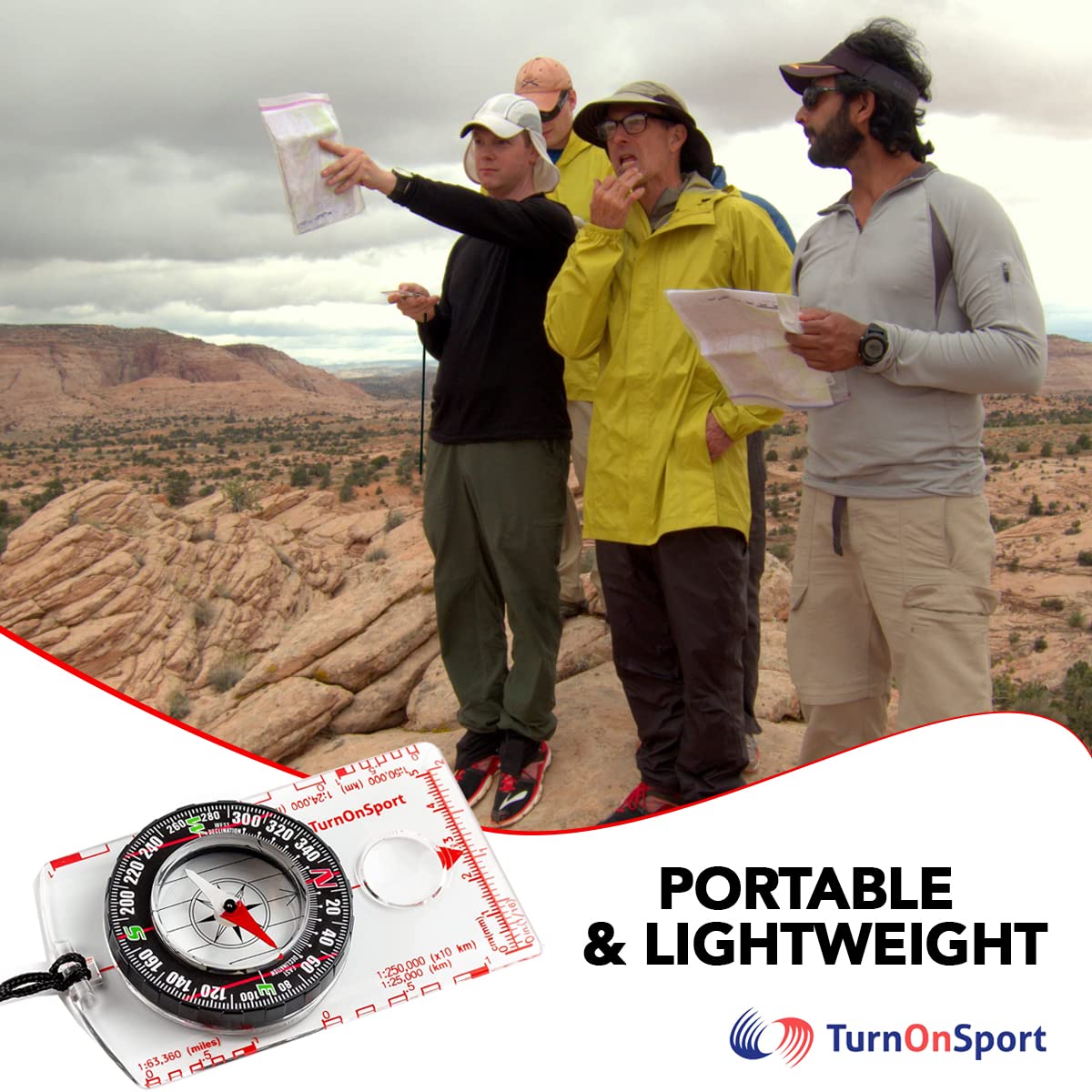 Orienteering Compass Hiking Backpacking Compass | Advanced Scout Compass Camping Navigation - Boy