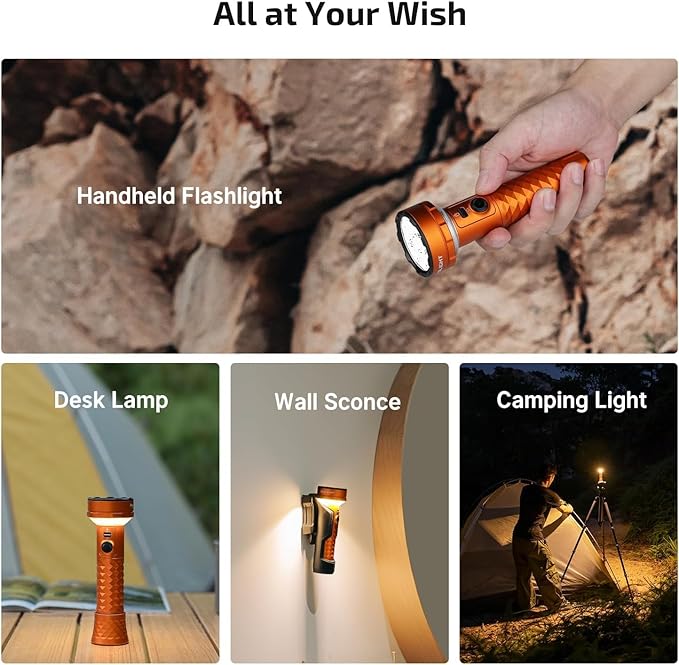 OLIGHT Prowess Rechargeable High Lumen Flashlights, 5,000lms Super Bright Flashlight with Holster, High-Efficiency USB-C Charging LED, Bidirectional Lighting