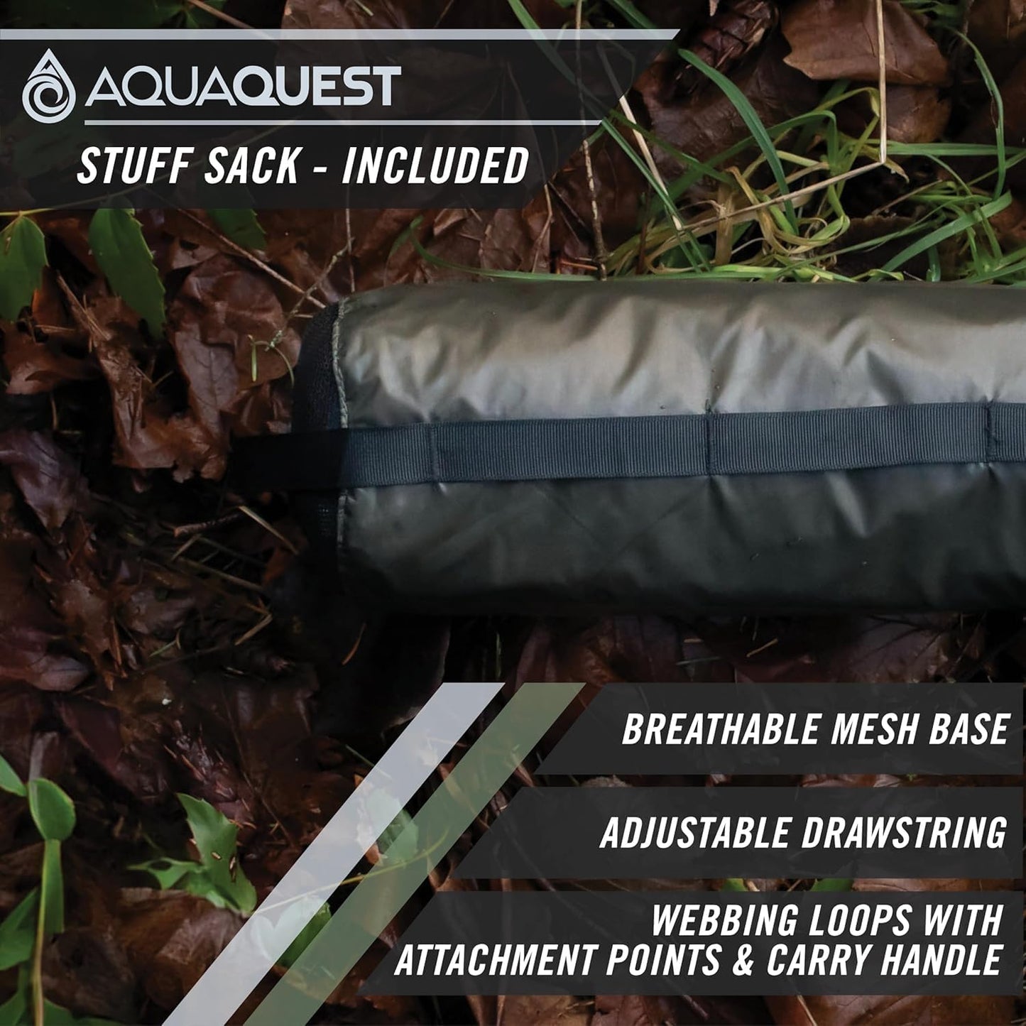 AquaQuest Defender Tarp – Heavy-Duty Waterproof (20,000 mm) Seam-Taped Rain Fly for Camping