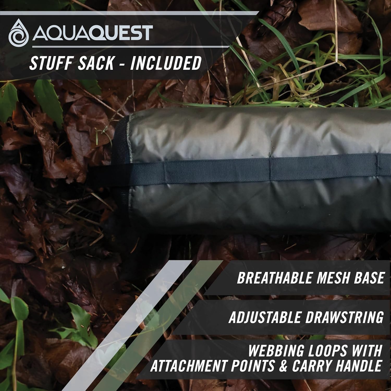 AquaQuest Defender Tarp – Heavy-Duty Waterproof (20,000 mm) Seam-Taped Rain Fly for Camping