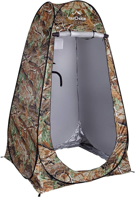 Your Choice Pop Up Privacy Shower Tent - Portable Changing Tent for Camping, Beach & Hiking - 6.2FT Lightweight with Carry Bag, Quick Setup & Full Coverage