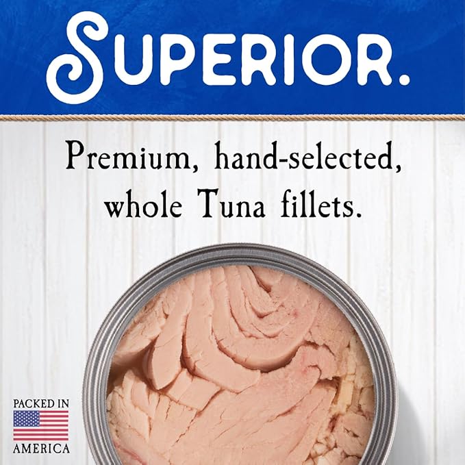 Blue Harbor Fish Co. Wild Albacore Solid White Tuna in Water with Sea Salt - 4.6 oz Can (Pack of 6)