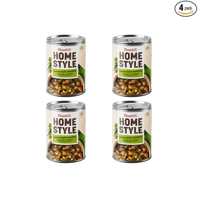 Campbell's Homestyle Italian Wedding Soup, 16.1 OZ Can (Pack of 4)