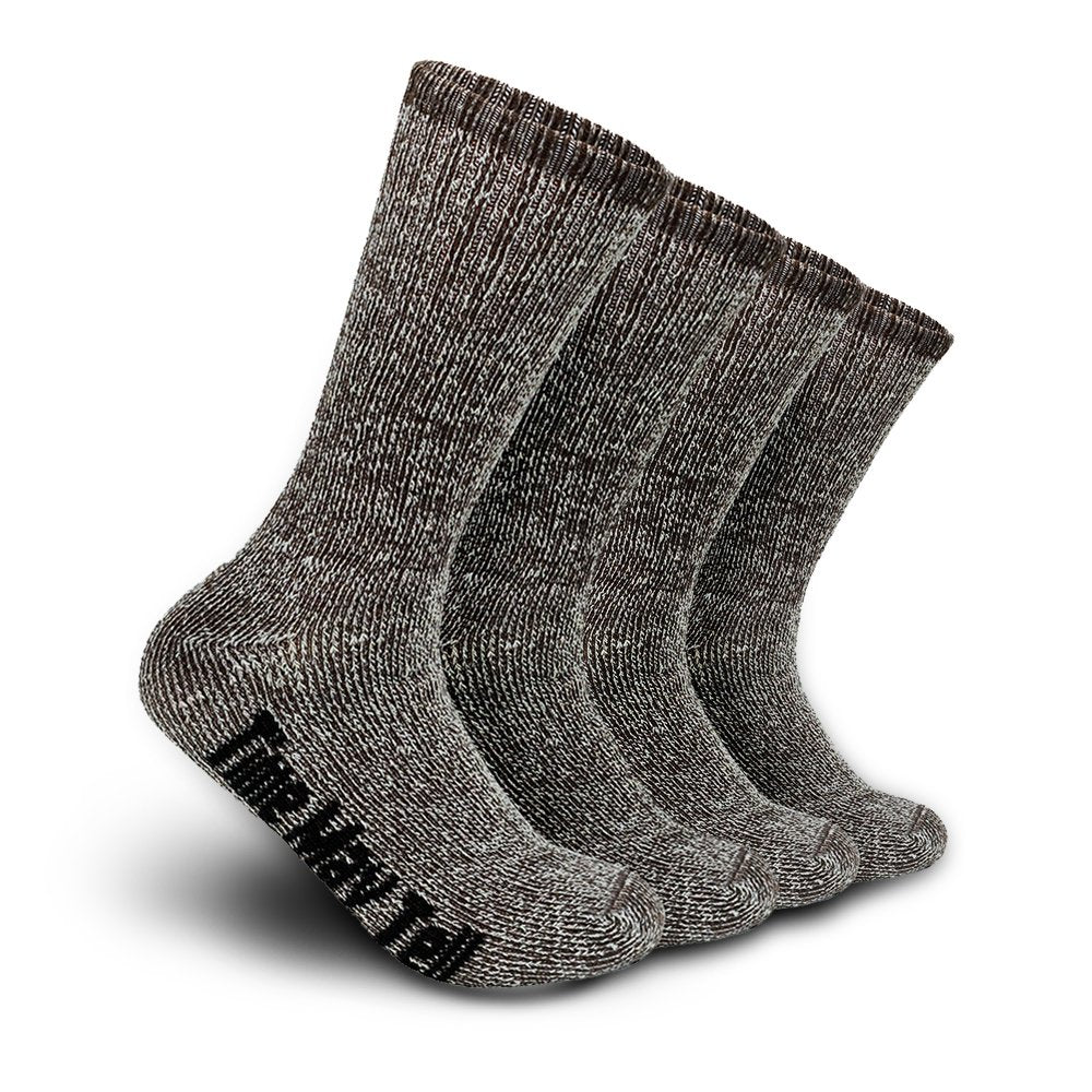 Time May Tell Mens Merino Wool Hiking Cushion Socks Thermal Warm Boot Socks