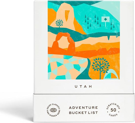 Reach International Outfitters Utah Adventure Bucket List: 50 Scratch-Off Cards for Outdoor Activities, Tourist Attractions, and Road Trips - Perfect Travel Gift and Guide for Exploring