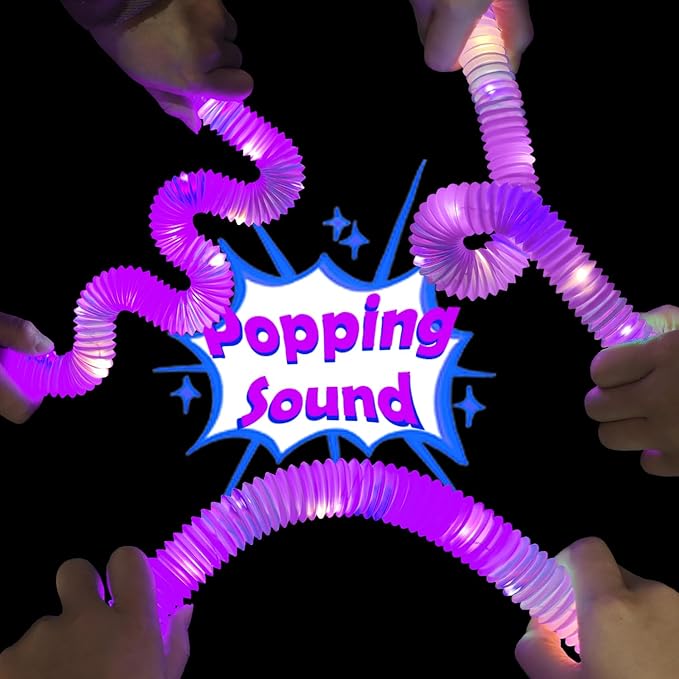 Glow Party Favors Supplies for Kids, 12 PCS Purple Light Up Glow Sticks Necklaces Bracelets Accessories for Toddlers, Glow Birthday Camping Wedding Halloween Party Decorations for Boys Girls
