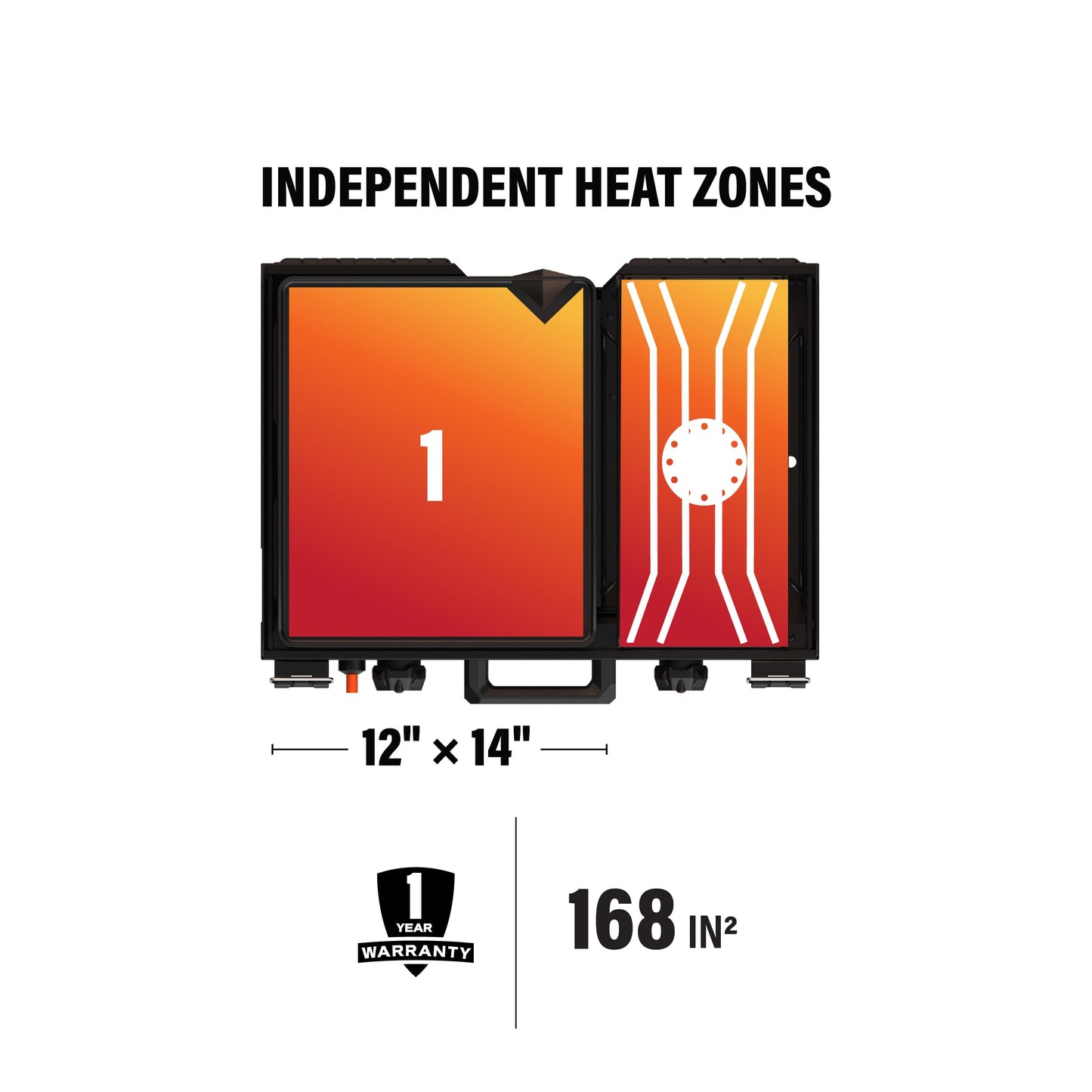 Blackstone 2364 12" x 14" Camping Griddle with Side Burner