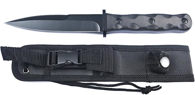 Fixed Blade Knife Hunting Camping Hunting Gear Tool, Survival Kit Fishing Knife Men Stuff Lightweight Handle w/Sheath