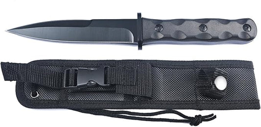 Fixed Blade Knife Hunting Camping Hunting Gear Tool, Survival Kit Fishing Knife Men Stuff Lightweight Handle w/Sheath
