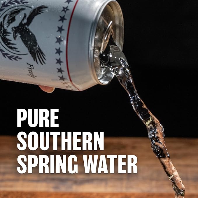 Free Bird, Southern Spring Water, 12-Pack (19.2oz Tallboy Cans) ??Crisp & Clean Blue Ridge Mountain Water, Naturally Sourced