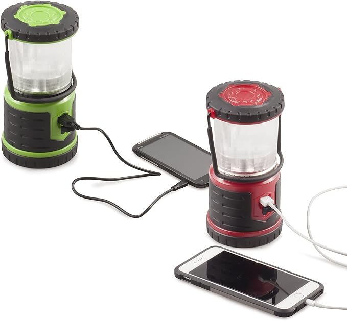 Blazin Bolt Rugged USB Rechargeable Lantern | 12000mAh Power Bank | 600 Lumen | 500 Hours of Light | 6 Modes | Camping, Emergency, Power Outage, Storm, Blizzard, Hurricane Survival