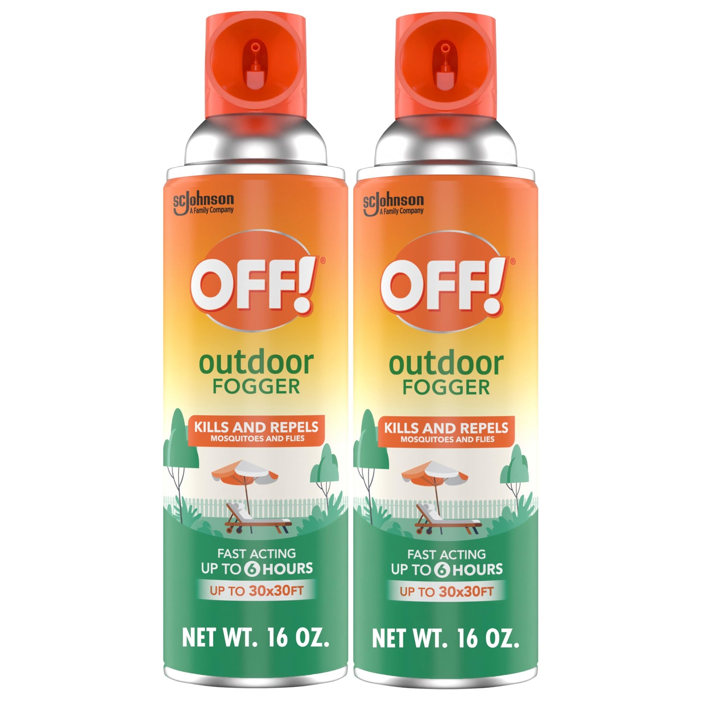 OFF! Outdoor Insect and Mosquito Repellent Fogger Backyard Pretreat Kills and Repels Insects up to