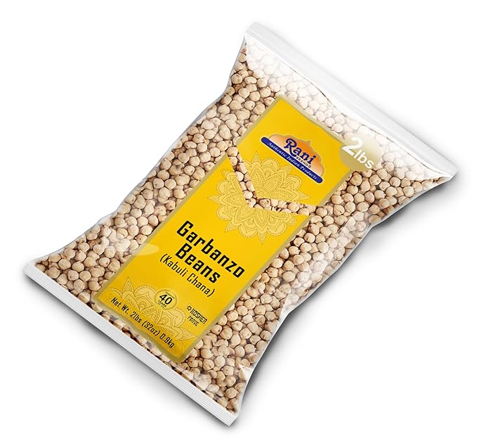 Rani Garbanzo Beans (Kabuli Chana) 32oz (2lbs) 908g ~ All Natural | Vegan | Gluten Friendly | NON-GMO | Kosher | Indian Origin