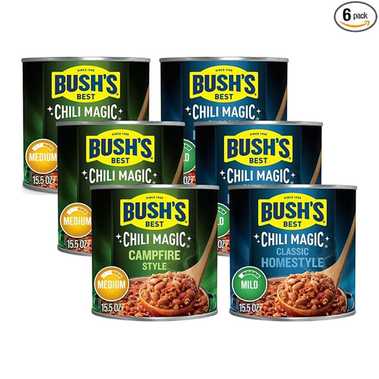 Best Chili Magic, Chili Starter Blends, (Classic Homestyle, & Campfire Style) 15.5OZ (3ea) (Variety Pack)