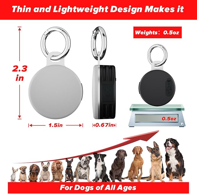 Dog Collar Light, 4 Modes, Rechargeable, IP68 Waterproof, 2 Pack