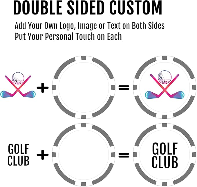50-500 Custom Poker Chips, 11.5g Casino Size Clay Chips, Upload Your Image or Text for Personalization, for Bar Tokens, Poker Games or Event