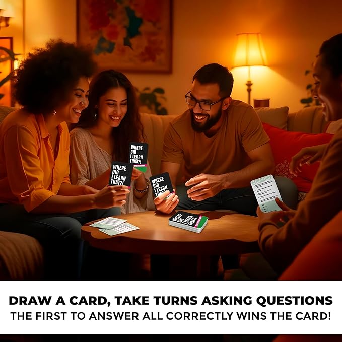 QUOKKA Trivia Card Game with 500 Questions in Geography ??Trivia Games for Adults, Teens, and Families ??Trivia Cards with Answers ??Great Board Games Trivia for Family Party and Game Night