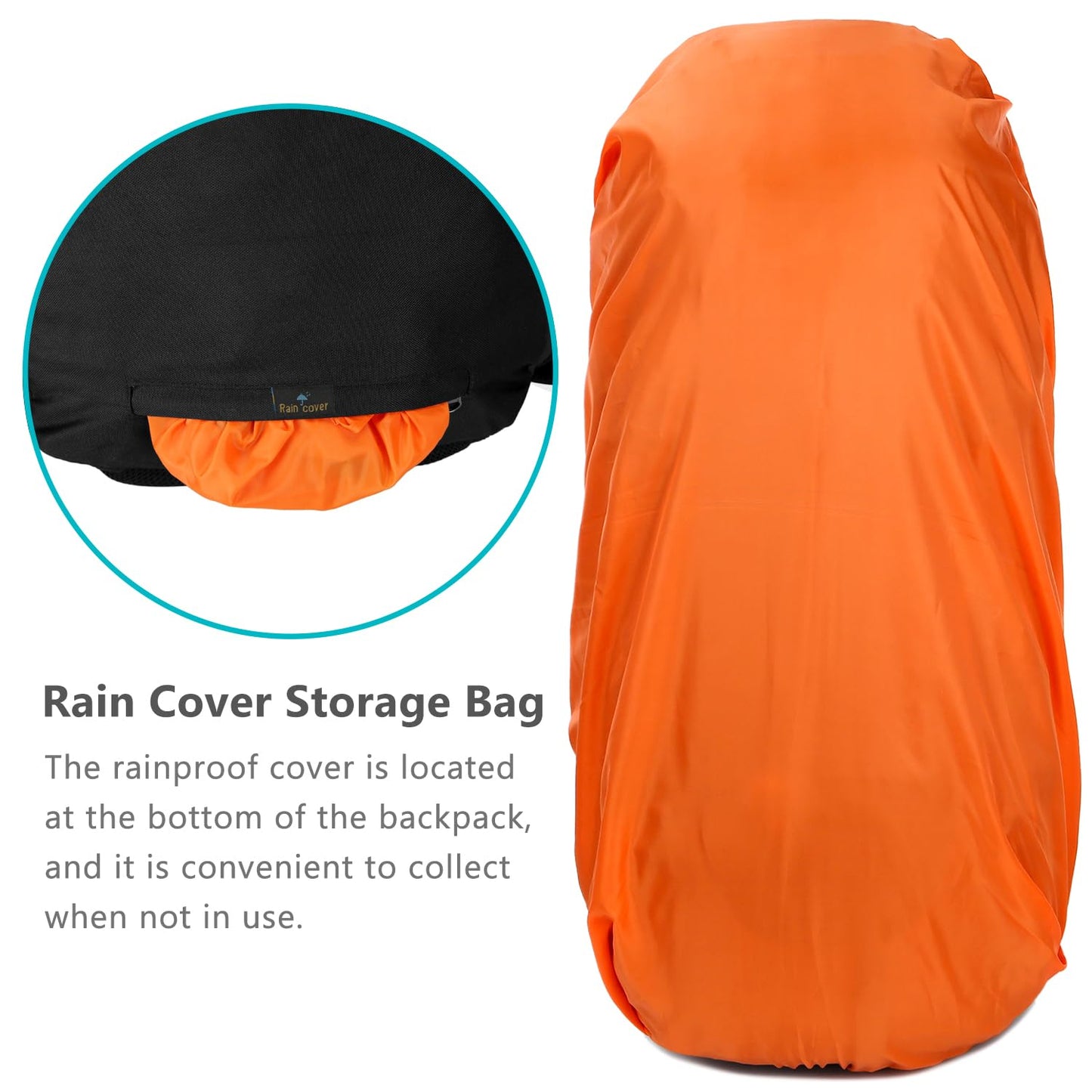 Esup 50L Camping Hiking Backpack Men with rain cover 45l+5l Lightweight Backpacking Backpack Travel