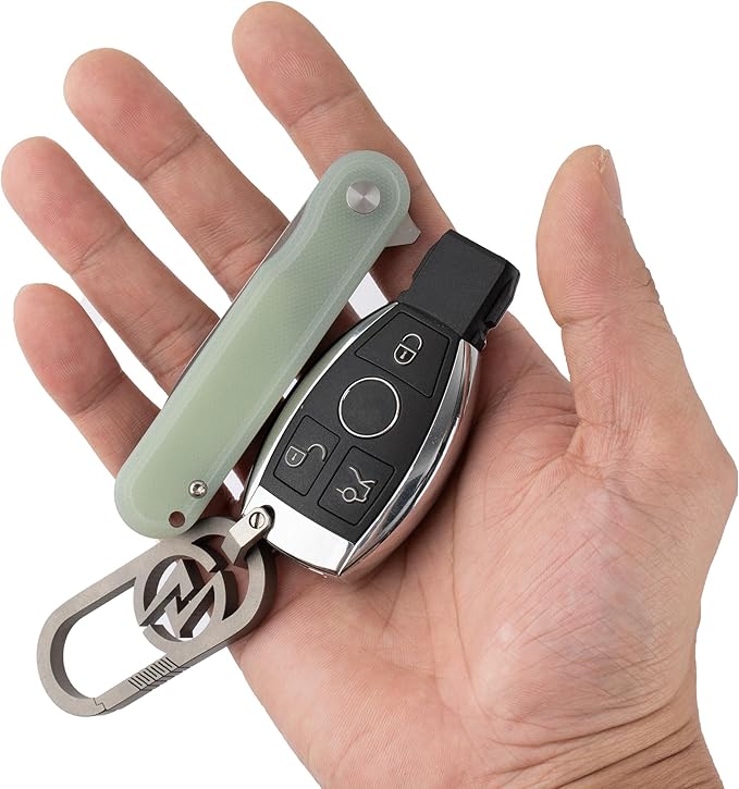 G040 Pocket Knife, 2.75'' D2 Steel Blade G10 handle, Small EDC Knife with Pocket Clip for Men Women, 2.1oz