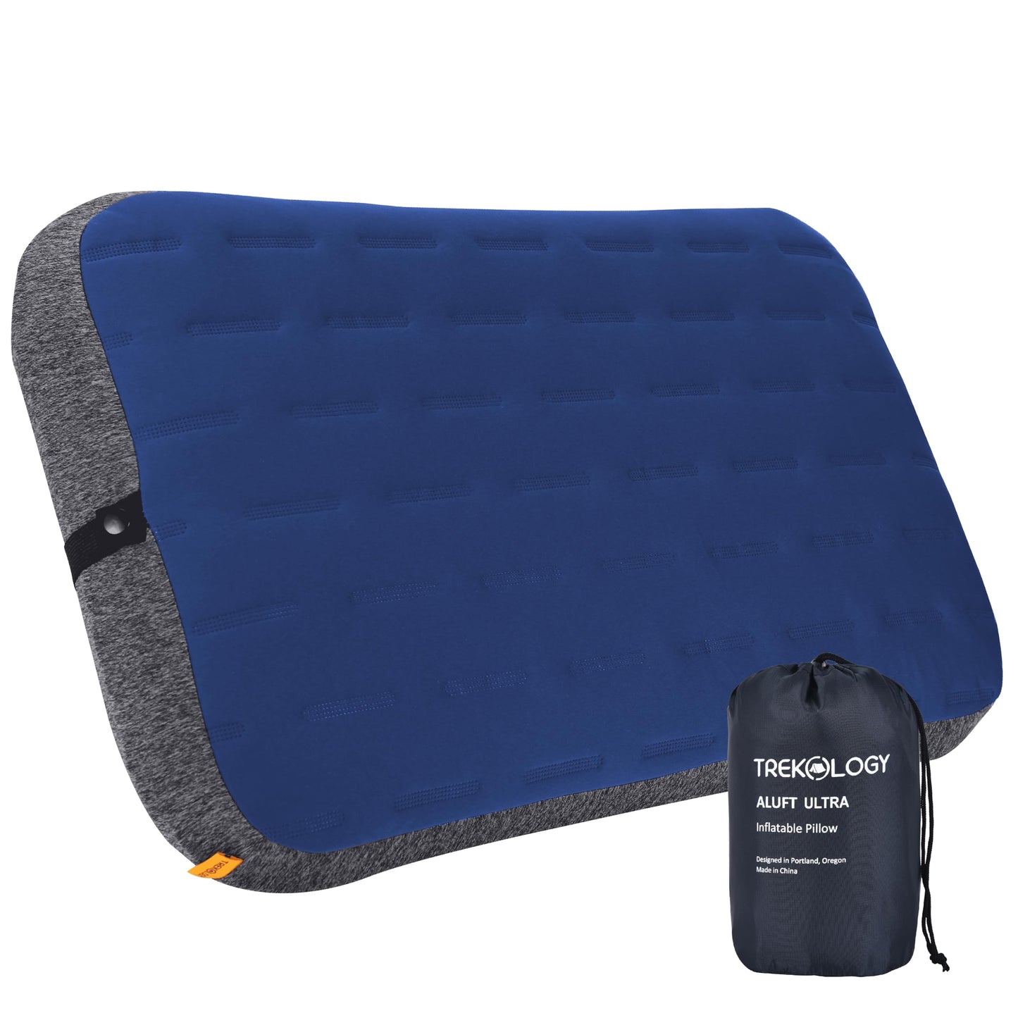 TREKOLOGY Camping Pillow - Large Inflatable (24"x15") for Home-Like Comfort, Portable & Ergonomic