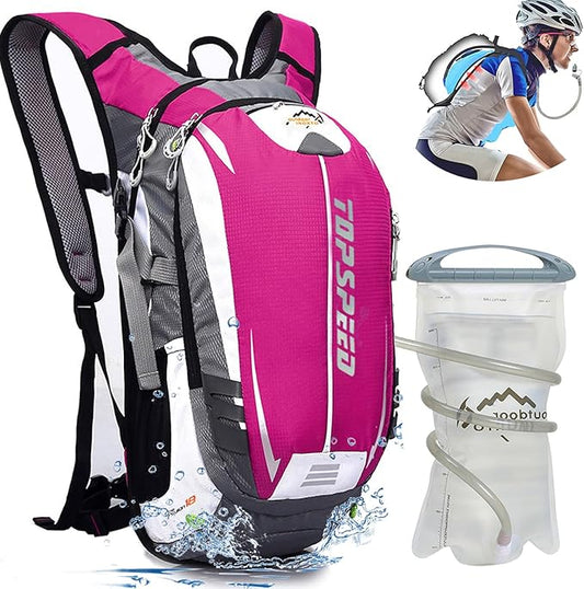 INOXTO Hydration Pack Backpackï¼?8L Hydration Pack Lightweight Water Backpack with 2L Water Bladder Bag Daypack for Hiking Running Cycling Camping Hunting for Women Men