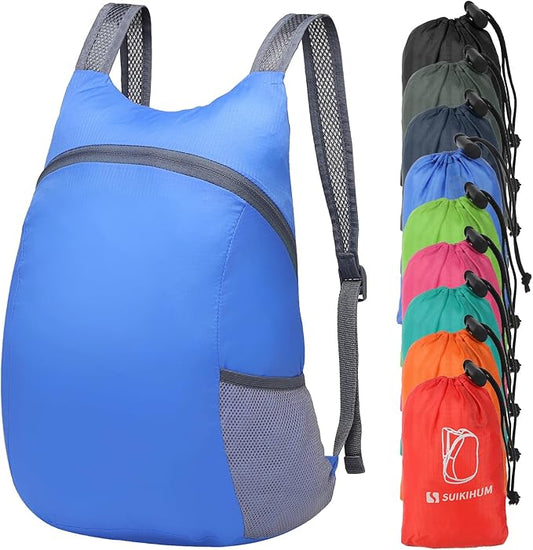 20L Ultra Hiking-Daypack Lightweight Foldable Travel Packable Backpack for Camping Cycling Outdoor,Sapphire