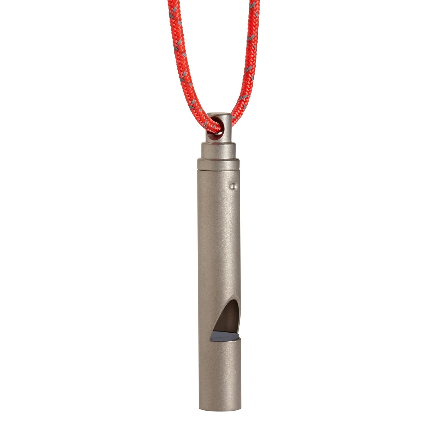 Vargo Titanium Emergency Whistle – Ultralight 100+ dB Pealess Safety Whistle with Reflective Neck