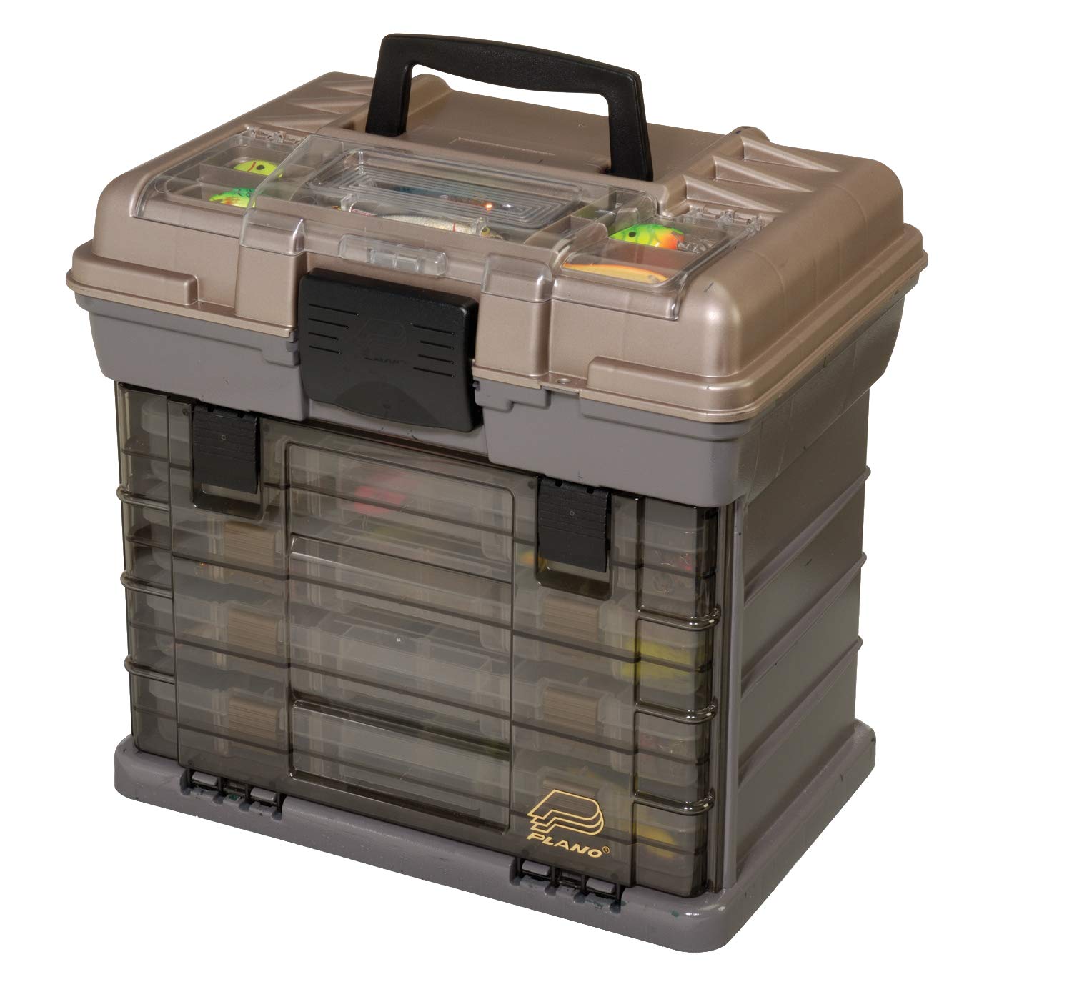 Plano Guide Series StowAway 4-By Rack System Tackle Box, Holds 4 3700 Utility Tackle Boxes