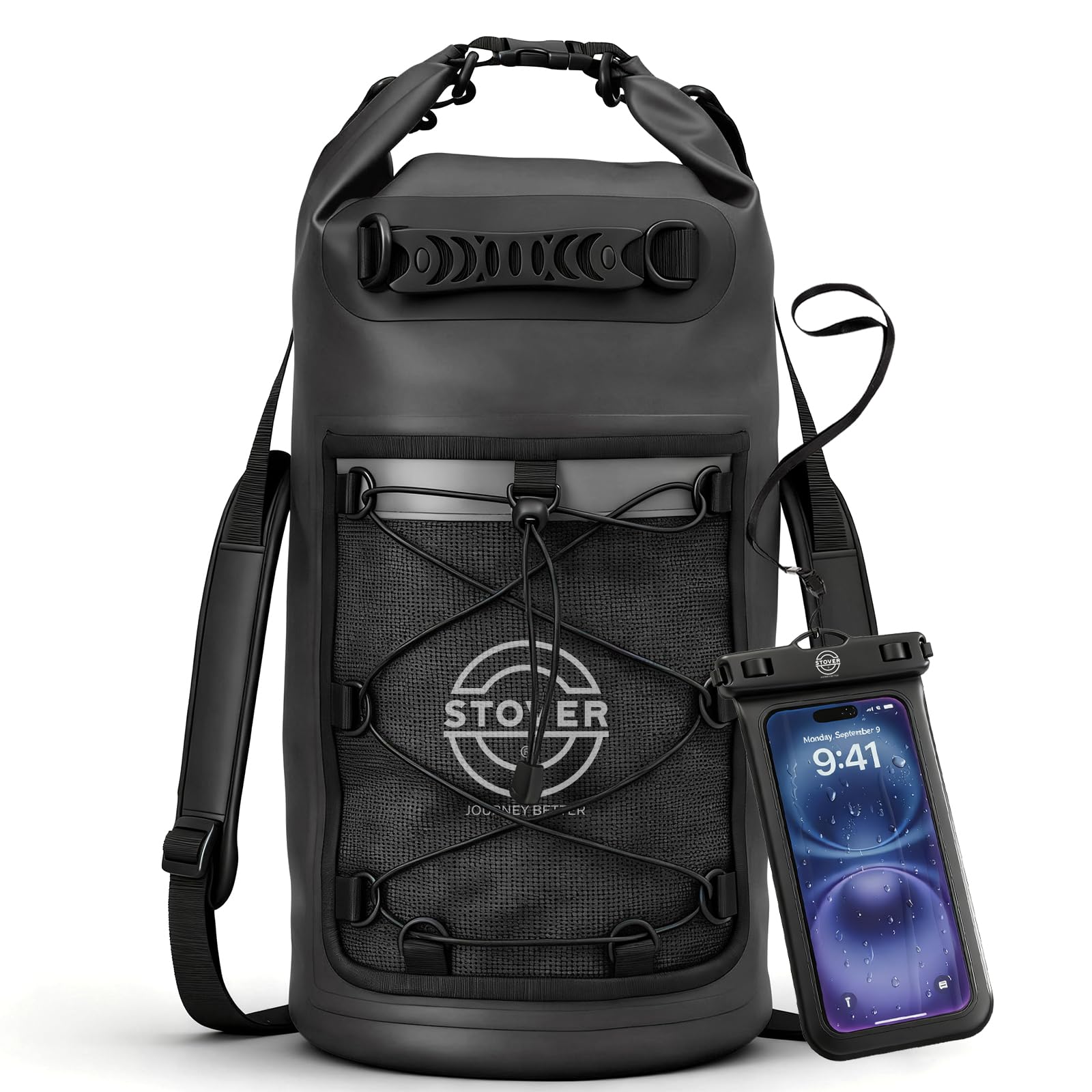 STOVER 5/10/25/30/40L Waterproof Dry Backpack & Phone Case- Large Floating Dry Bag for Kayaking