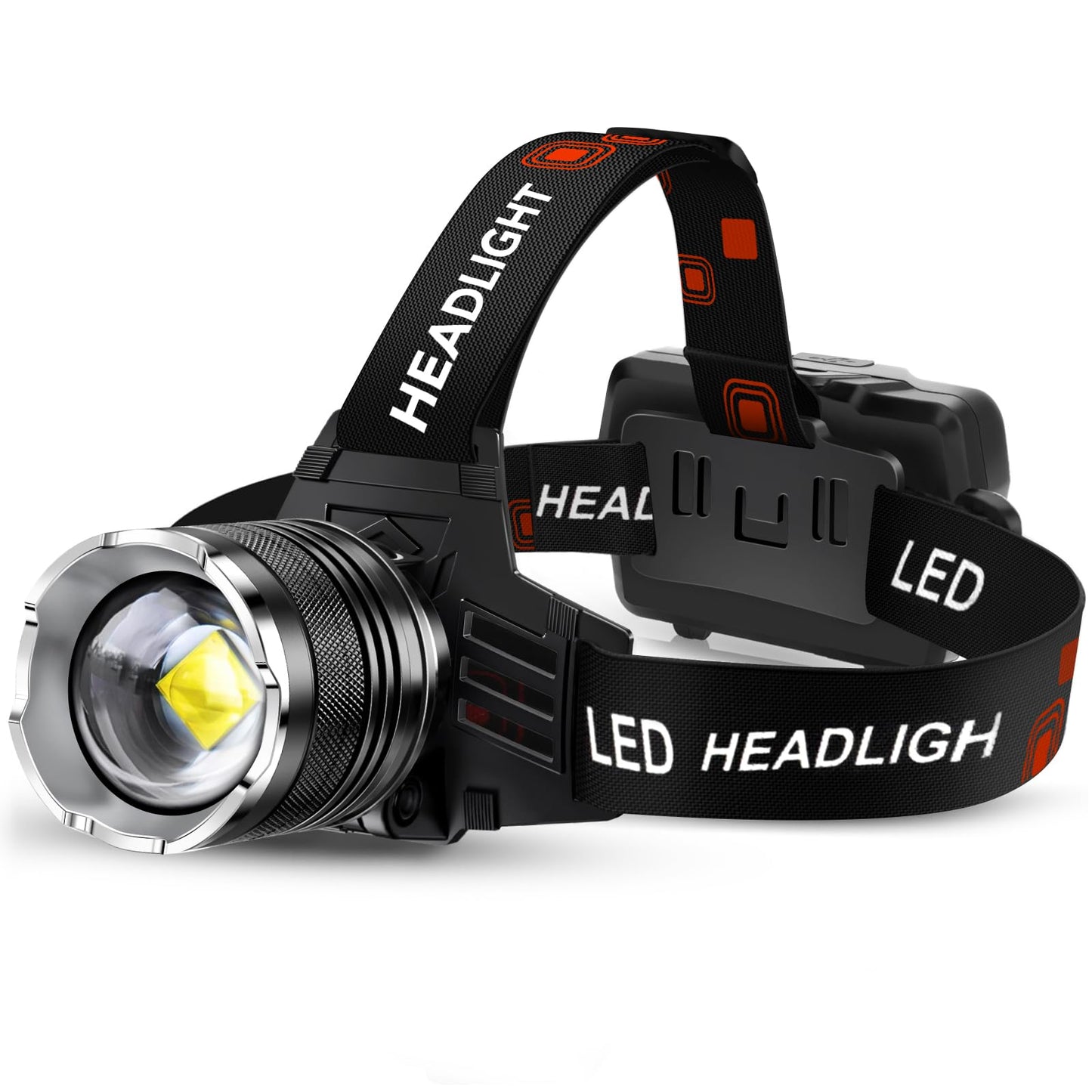 AKNEAR LED Rechargeable Super Bright Headlamp, 99000 High Lumens Head lamp