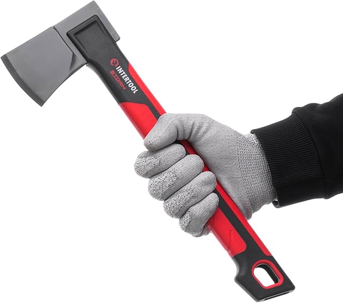 INTERTOOL Hatchet Lightweight for Camp Firewood Splitting & Kindling - Small 14" Wood Chopping Axe
