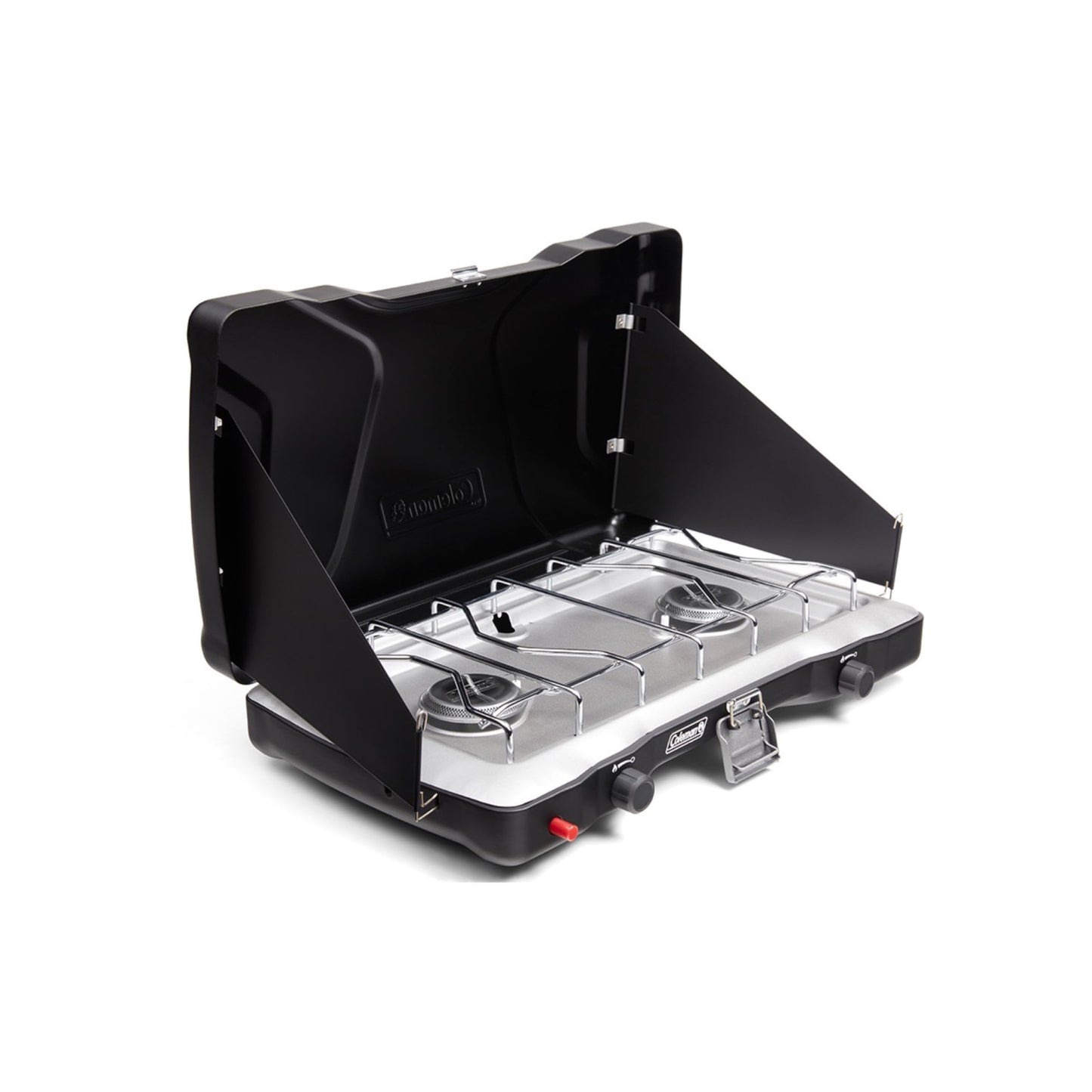 Coleman Triton+ 2-Burner Propane Camping Stove with InstaStart Ignition, Portable Camping Cooktop