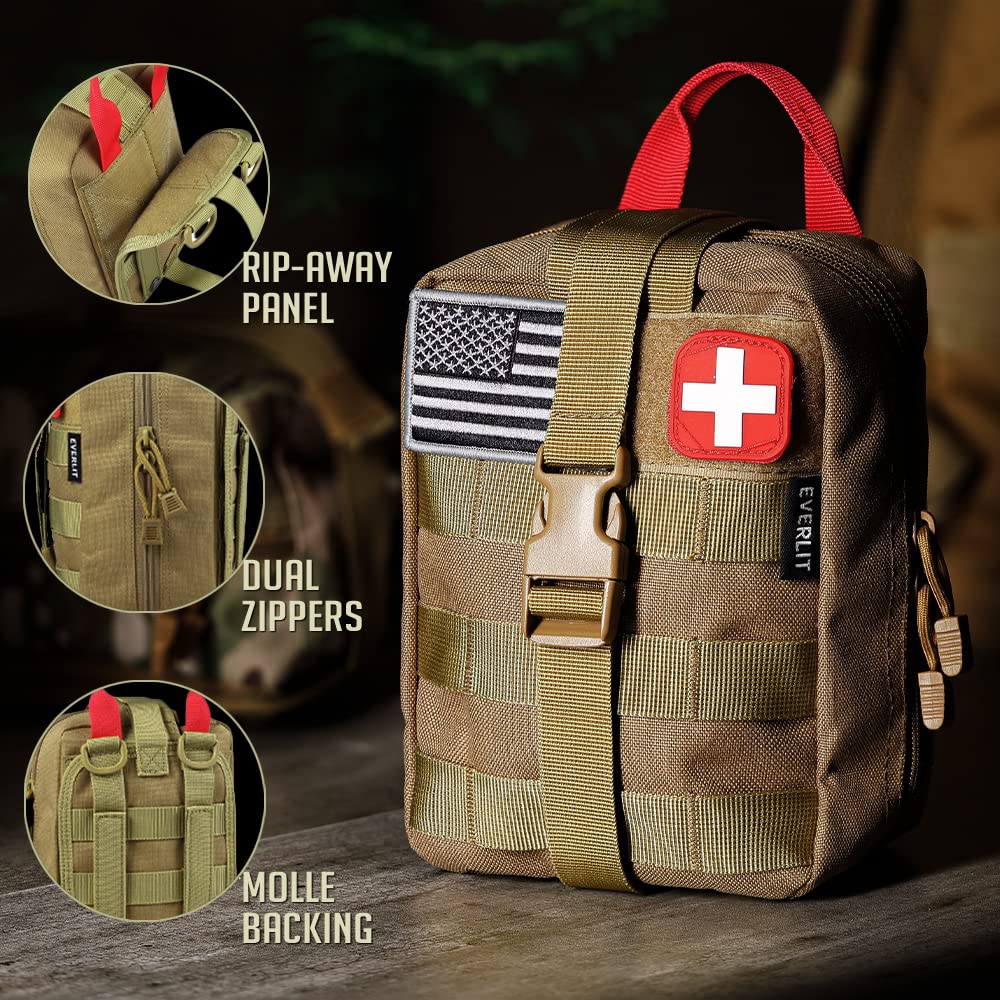 EVERLIT 250 Pcs Survival First Aid Kit