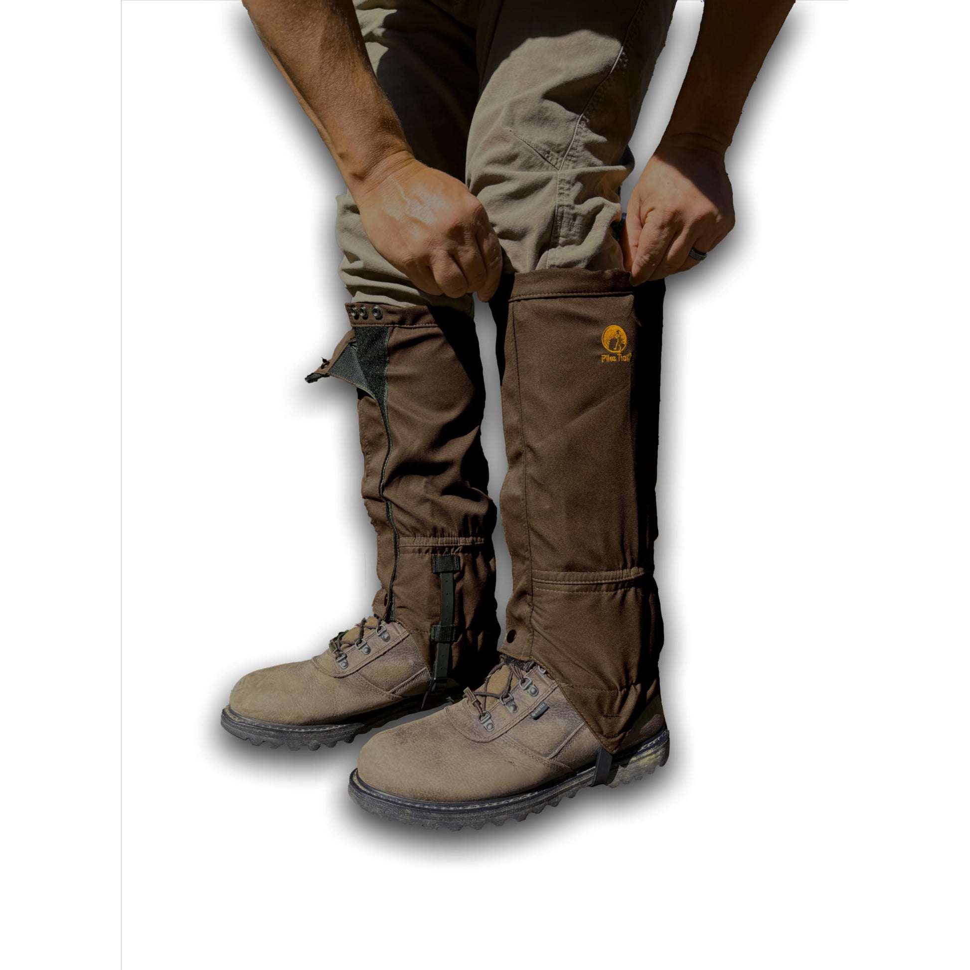 Pike Trail Adjustable Leg Gaiters - Lightweight, Waterproof - Leg Guards for Men & Women - Hiking